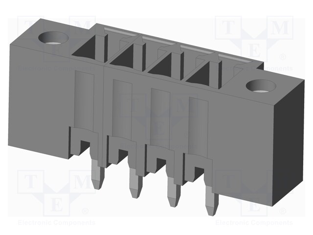 Connector: pluggable terminal block; socket; male; on PCBs