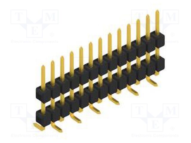 Connector: pin strips; pin header; male; PIN: 13; 2.54mm; SMT; 1x13