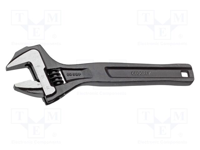 Wrench; adjustable; Jaw capacity: 25mm; Overall len: 206.5mm