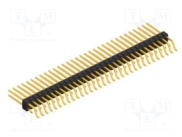 Connector: pin strips; pin header; male; PIN: 64; 2.54mm; SMT; 2x32