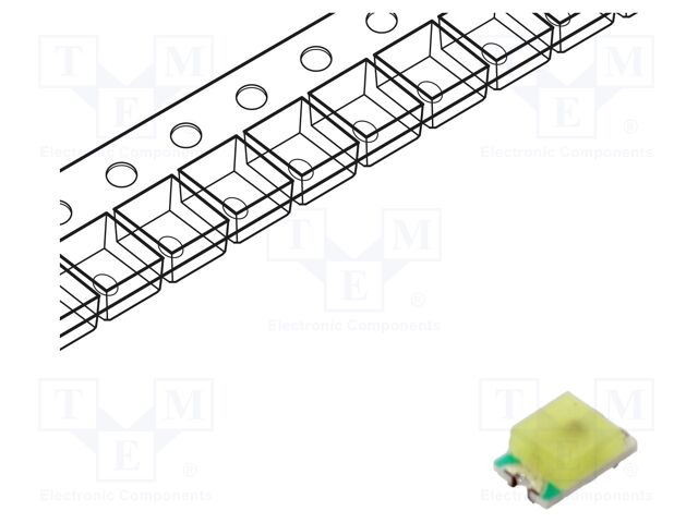 LED; white,yellow; bicolour,blinking; 120°; 3÷5VDC; 20mA; 0805