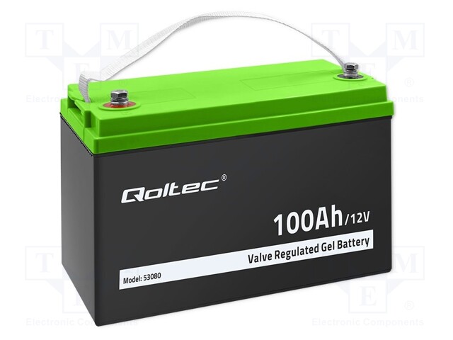 Re-battery: lead-gel; 12V; 100Ah; GEL; maintenance-free; 30A