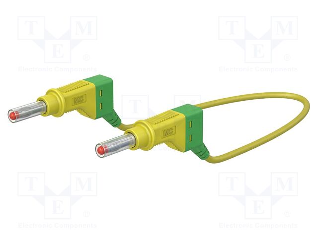 Connection cable; 32A; banana plug 4mm,both sides; Len: 0.5m