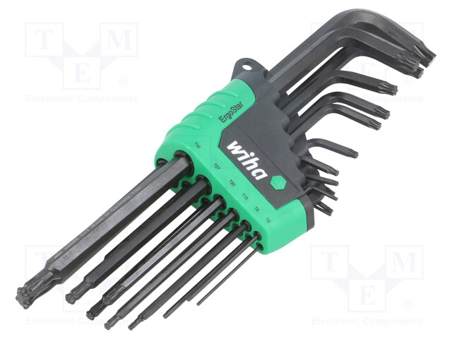 Key set; Torx®,spherical; Chrom-vanadium steel; Pcs: 13