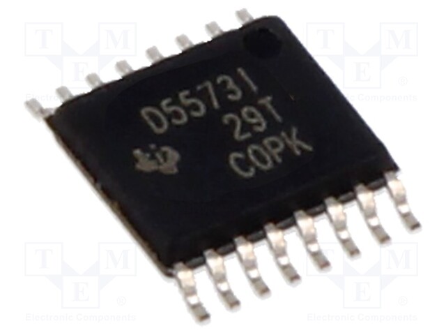 Digital to Analogue Converter, 8 bit, 188 kSPS, I2C, 2.7V to 5.5V, TSSOP, 16 Pins