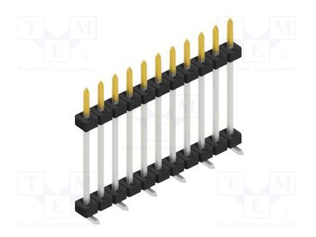 Connector: pin strips; pin header; male; PIN: 11; 2mm; SMT; 1x11
