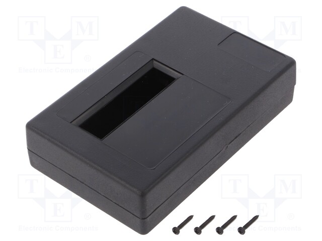 Enclosure: for devices with displays; X: 118mm; Y: 74mm; Z: 29mm