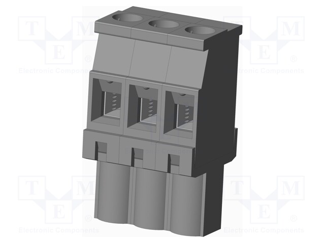 Connector: pluggable terminal block; plug; female; angled 90°