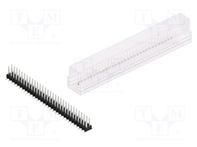 Connector: pin strips; pin header; male; PIN: 62; 2.54mm; SMT; 2x31