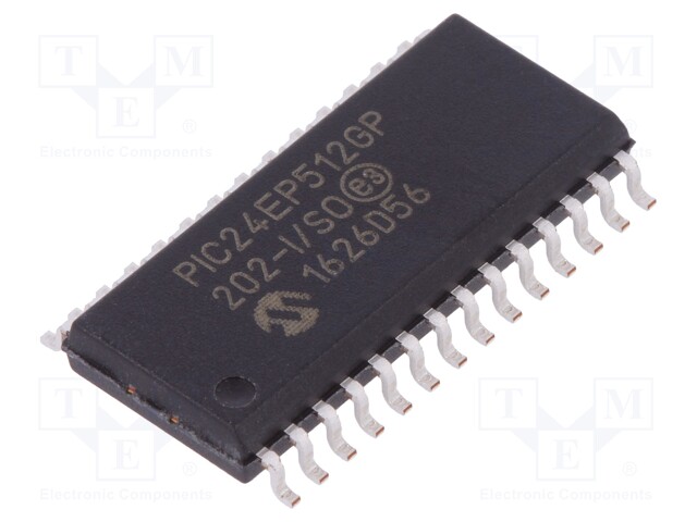 PIC microcontroller; Memory: 512kB; SRAM: 49152B; 3÷3.6VDC; SMD