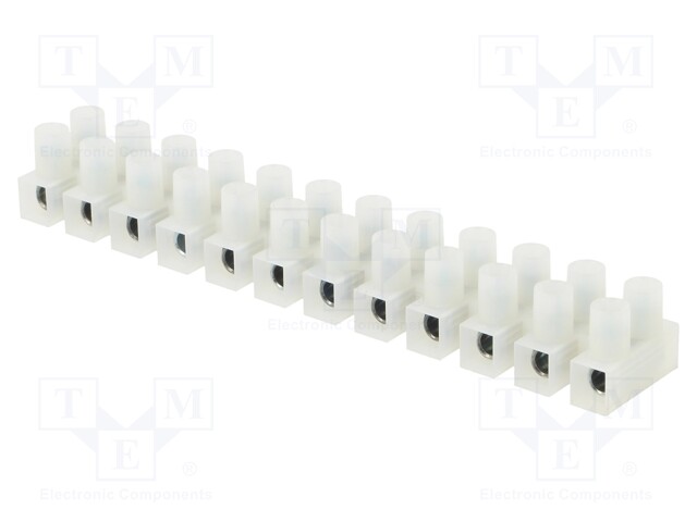 Terminal block; screw terminal; ways: 12; 0.5÷10mm2; terminals: 24