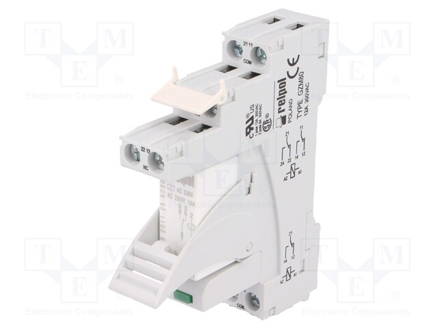 Relay: interface; SPDT; Ucoil: 230VAC; 16A; 16A/250VAC; 16A/24VDC