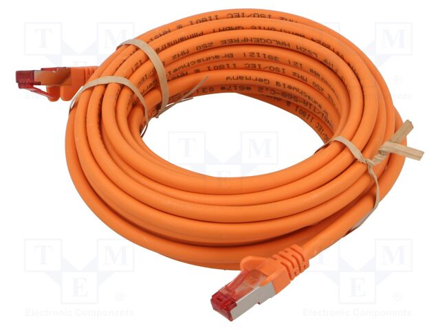 Patch cord; S/FTP; 6; stranded; Cu; LSZH; orange; 7.5m; halogen free