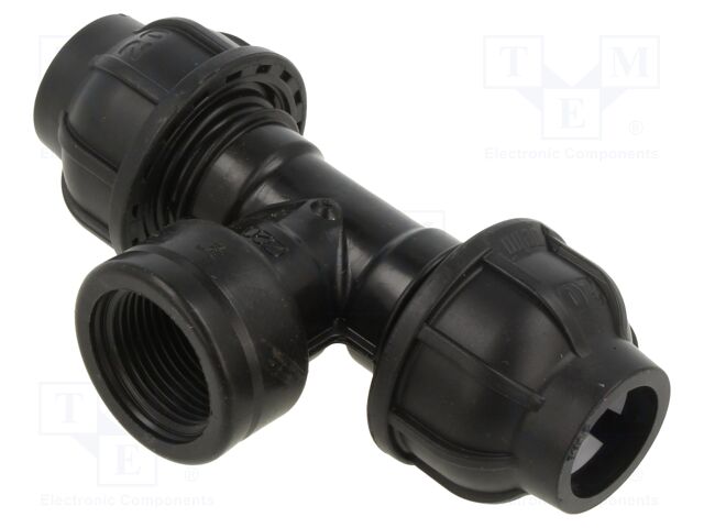 Splice terminal: clamping; for PE pipes; Plast; Medium: water