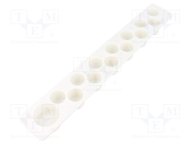 Multigate grommet; TPE (thermoplastic elastomer); white; IP30