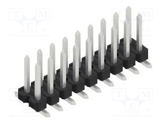 Connector: pin strips; pin header; male; PIN: 18; 2.54mm; SMT; 2x9