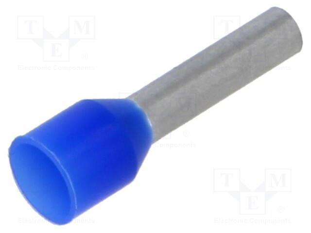 Tip: bootlace ferrule; insulated; copper; 2.5mm2; 10mm; tinned