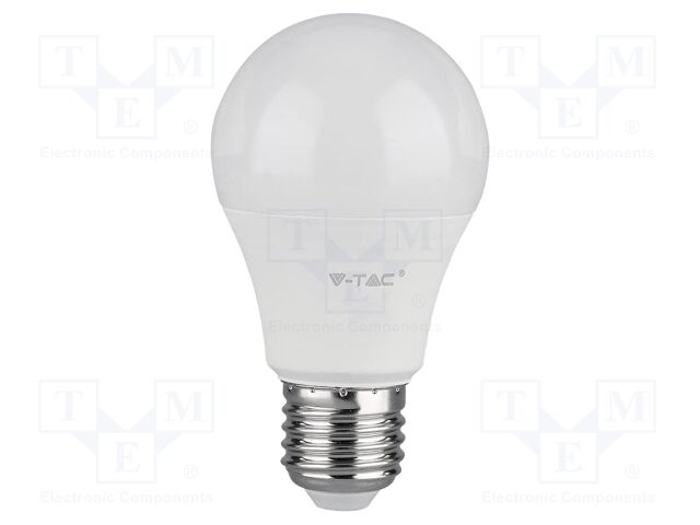 LED lamp; white warm; E27; 220÷240VAC; 1055lm; P: 10.5W; 200°; 3000K