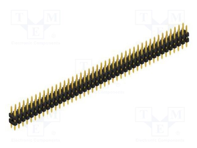 Connector: pin strips; pin header; male; PIN: 86; 2mm; THT; 2x43
