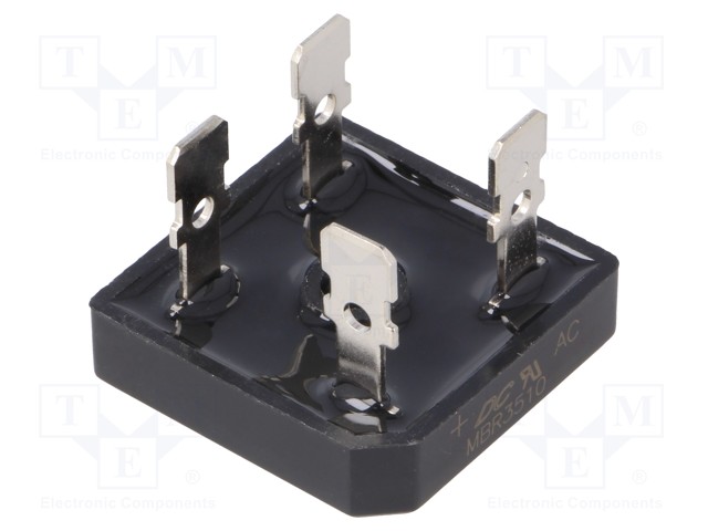 Single-phase bridge rectifier; Urmax:1000V; If:35A; Ifsm:400A