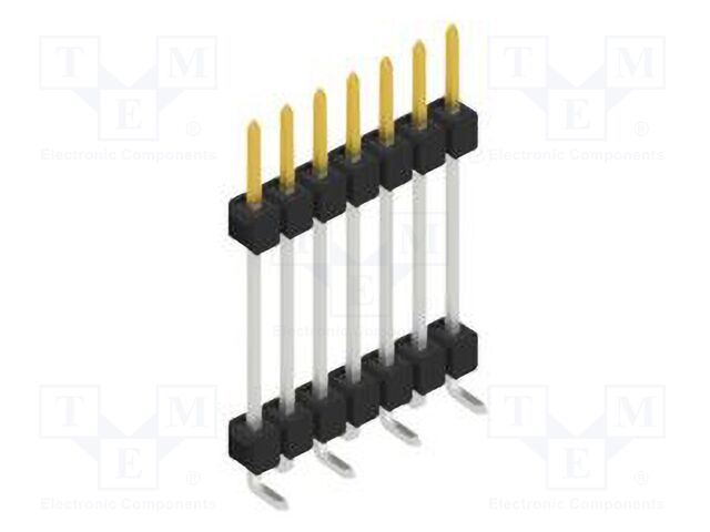 Connector: pin strips; pin header; male; PIN: 7; 2.54mm; SMT; 1x7