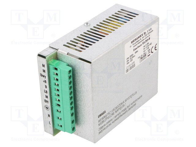 Power supply: buffer; modular; 50W; 13.2VDC; 4A; 230VAC; DIN; OUT: 1