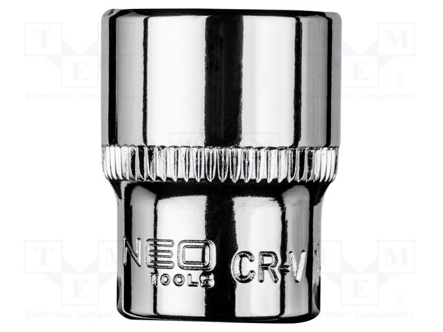 Socket; 6-angles,socket spanner; HEX 14mm; 1/4"