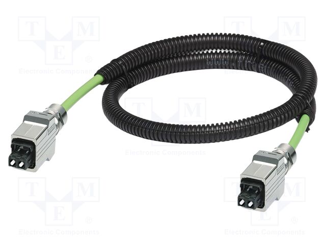 Fiber patch cord; SC-RJ,both sides; 10m; 200/230um; PVC; grey