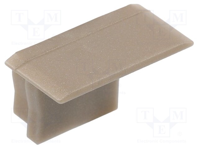 Cap for LED profiles; champagne; 10pcs.