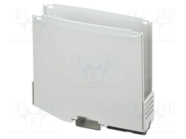 Enclosure base; with terminals; grey; UL94V-0; ICS25; X: 130.9mm
