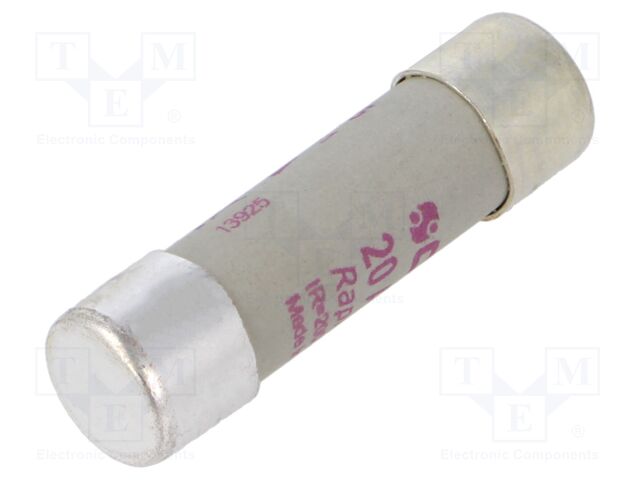 Fuse: fuse; aR; 20A; 690VAC; 700VDC; 14x51mm