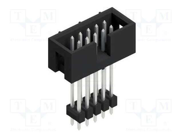Connector: pin strips; pin header; male; PIN: 10; 2.54mm; THT; 2x5