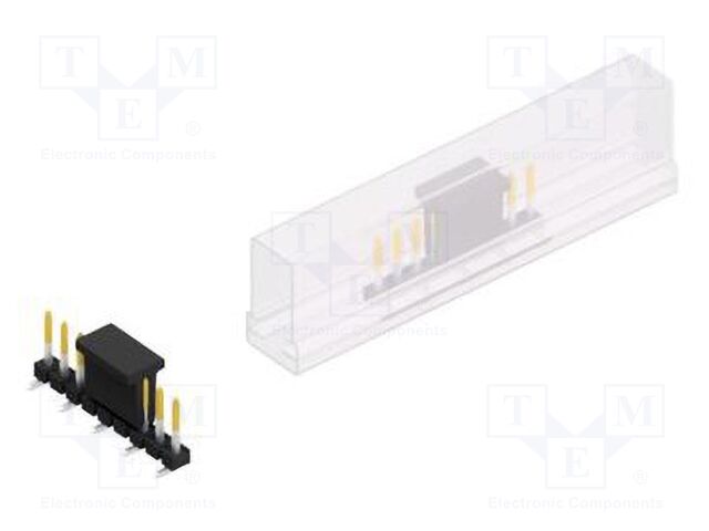 Connector: pin strips; pin header; male; PIN: 9; 2.54mm; SMT; 1x9