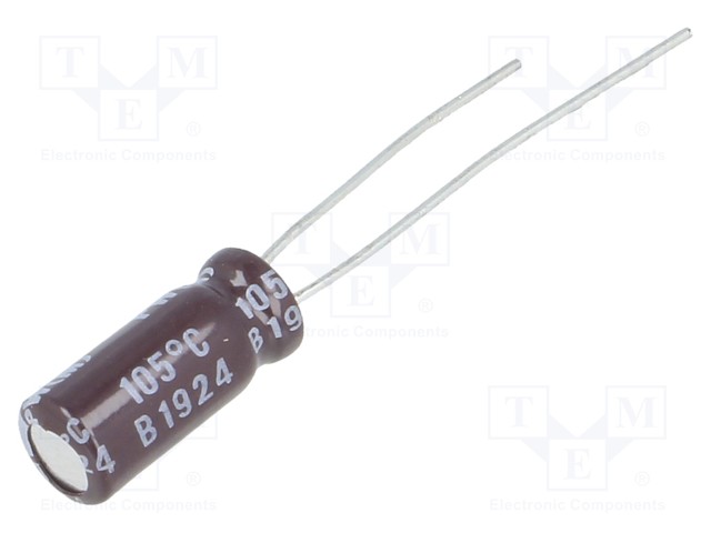 Capacitor: electrolytic; low impedance; THT; 6.8uF; 100VDC; ±20%