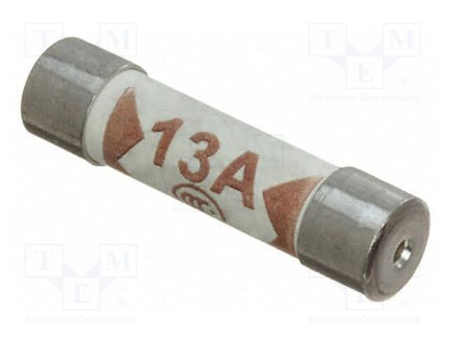 Fuse: fuse; medium time-lag; 13A; 240VAC; ceramic,cylindrical