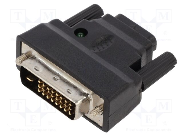 Adapter; DVI-D (24+1) plug,HDMI socket; UHD 2160p; black