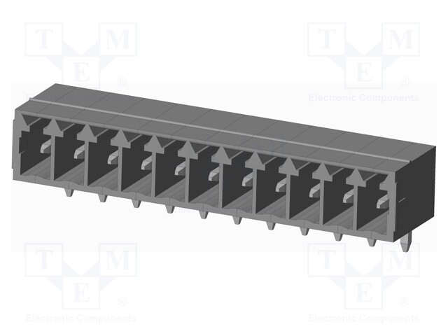 Connector: pluggable terminal block; socket; male; on PCBs