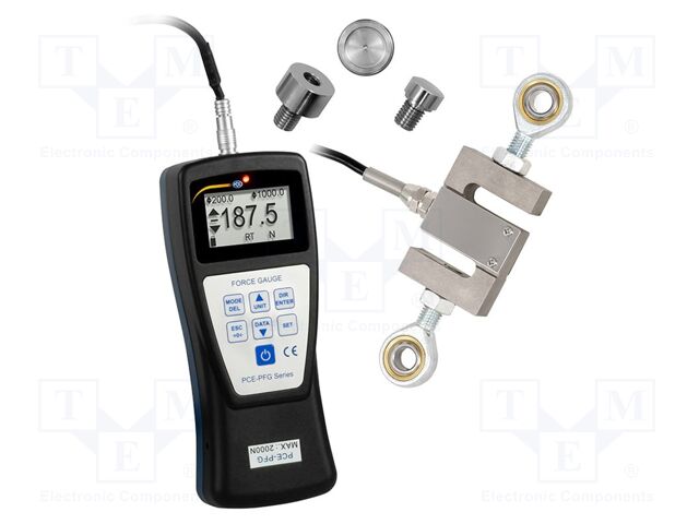 Meter: hardness; 0÷2000N; USB B; Measurement memory: 100; IP54