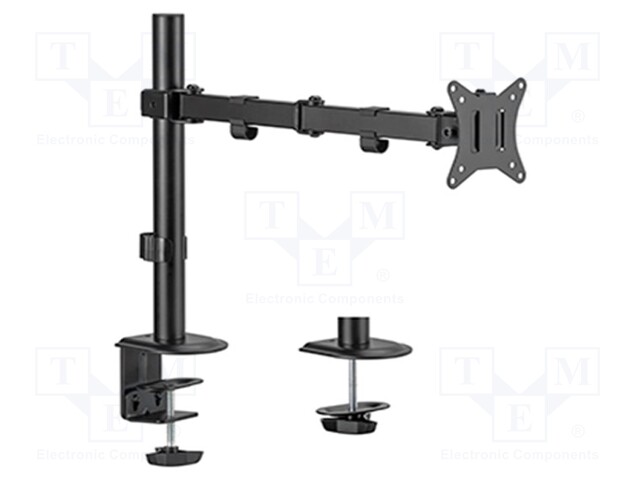 Monitor holder; 9kg; 17÷32"; Arm len: 441mm; for one monitor