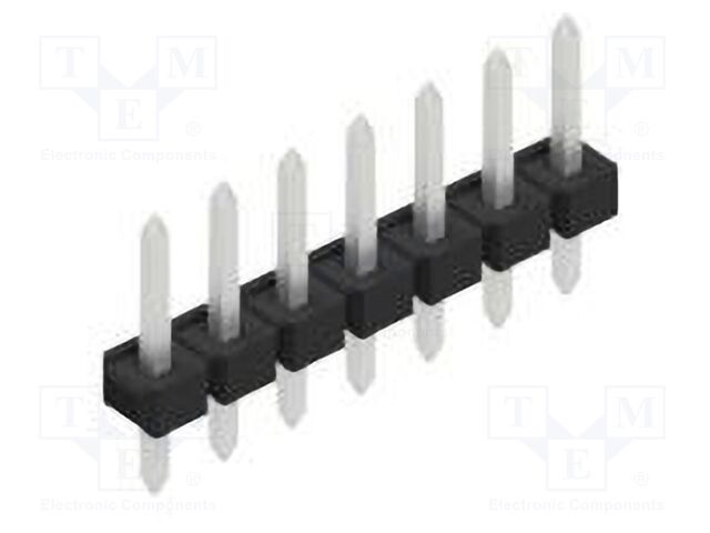 Connector: pin strips; pin header; male; PIN: 7; 2.54mm; THT; 1x7