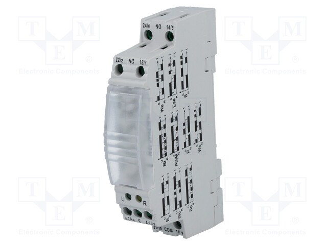 Timer; 0,1s÷10days; DPDT; 250VAC/8A; 230VAC; DIN; -20÷55°C; PIN: 9