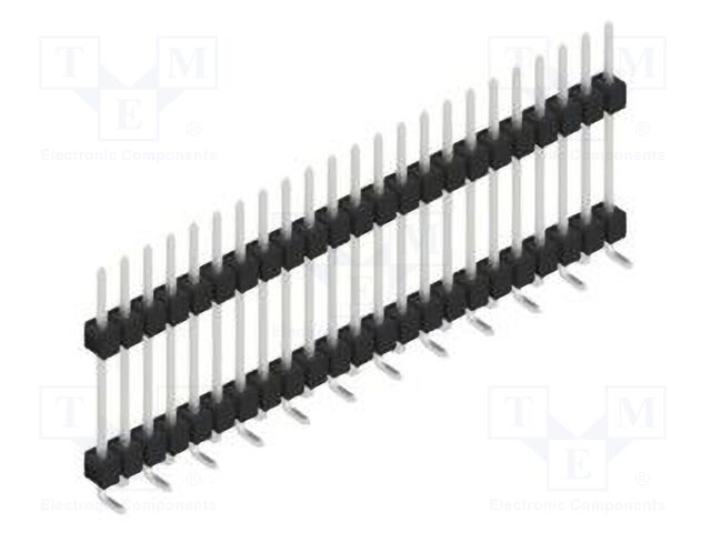 Connector: pin strips; pin header; male; PIN: 23; 2.54mm; SMT; 1x23