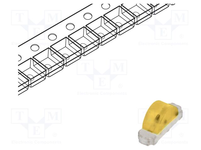 LED; white warm; SMD; 1204; 250mcd; 2900K; 120°; 10mA; 2.8÷3.4VDC