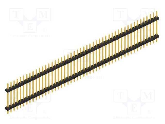 Connector: pin strips; pin header; male; PIN: 48; 2mm; THT; 1x48