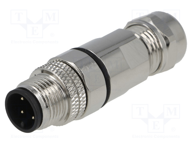 Plug; M12; PIN:4; male; A code-DeviceNet / CANopen; for cable