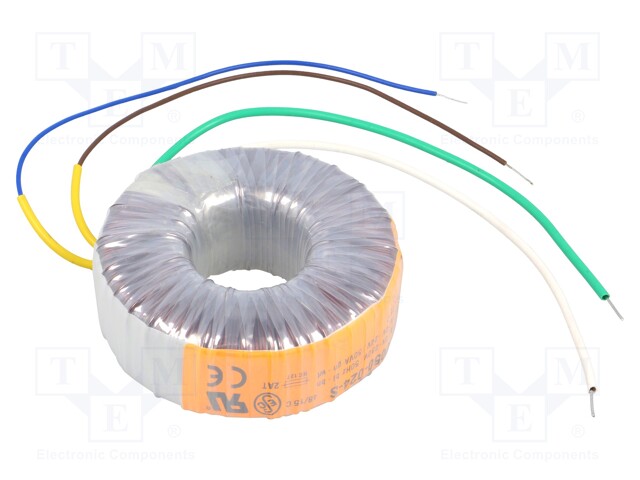 Transformer: toroidal; 50VA; 230VAC; 24V; 2.083A; 0.63kg; Ø: 80mm