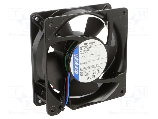 Fan: DC; axial; 119x119x38mm; 440m3/h; 73dBA; ball; 8400rpm