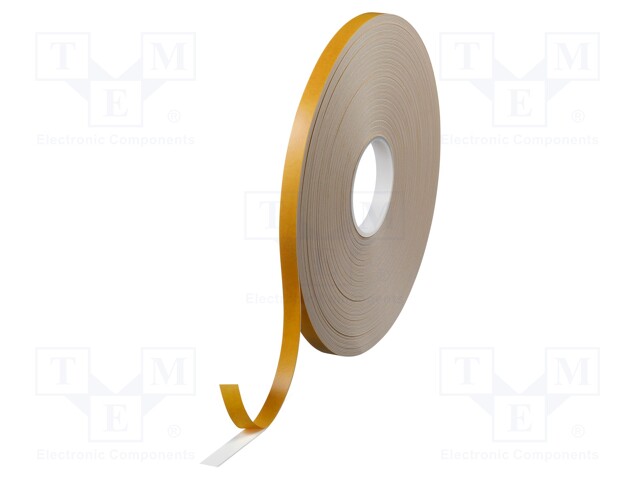 Tape: fixing; W: 15mm; L: 50m; D: 1.15mm; V: double-sided; acrylic