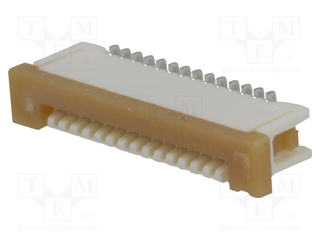 Connector: FFC (FPC); vertical; PIN: 14; ZIF; SMT; 1A; tinned; 1mm