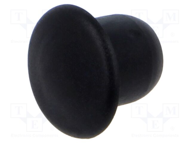 Accessories: stopper; H: 7.5mm; push-in; Flange dia: 12mm; black